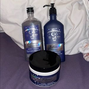 BBW Juniper and Coriander Body Lotion, body scrub